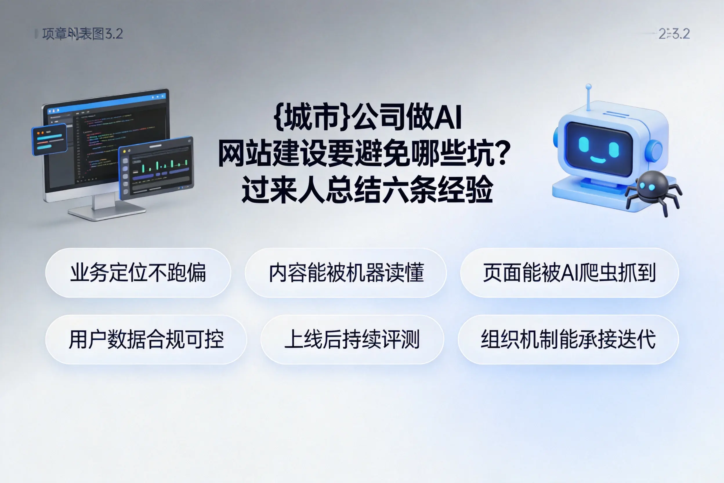 韶关公司做AI网站建设要避免哪些坑？过来人总结六条经验