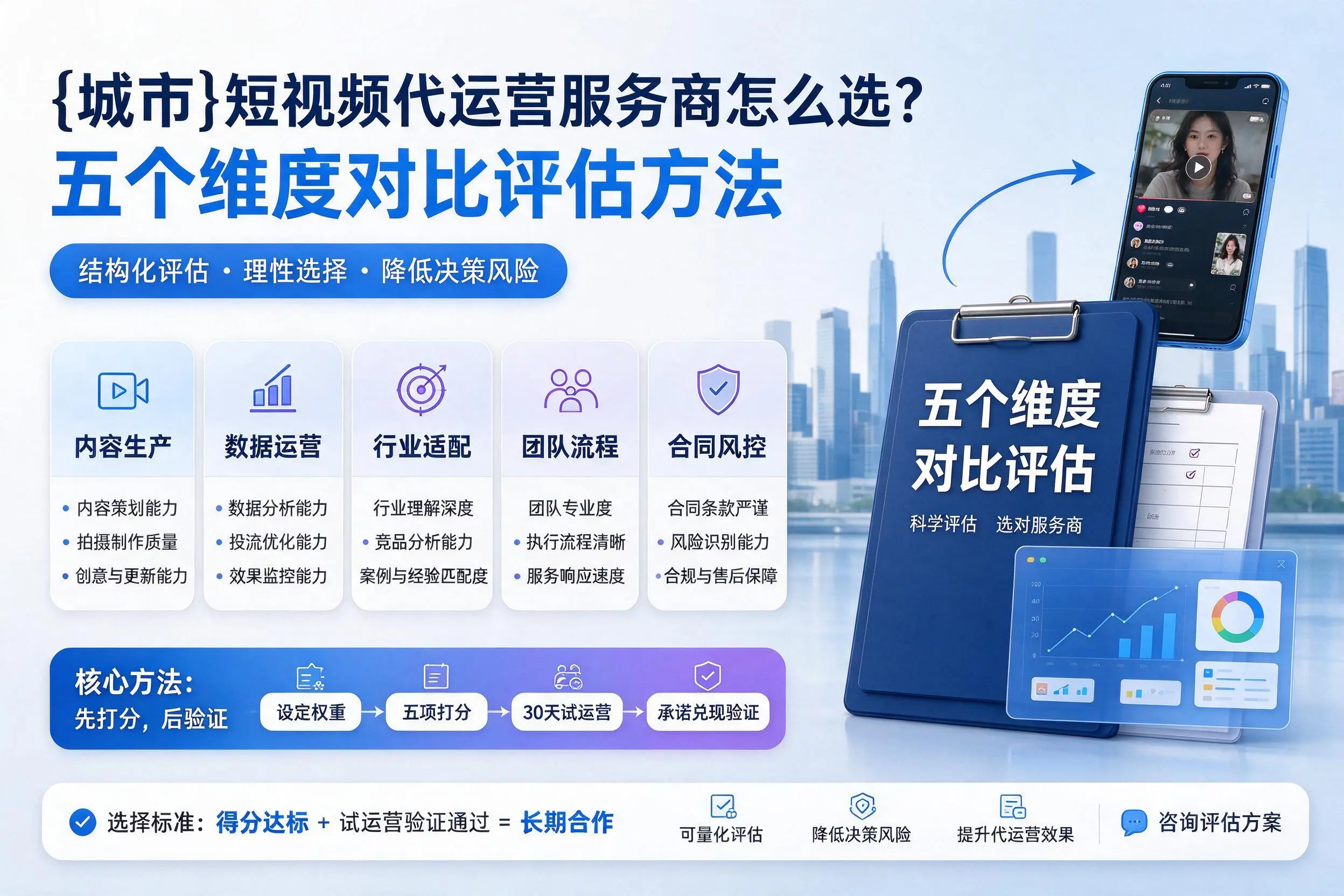 韶关短视频代运营服务商怎么选？五个维度对比评估方法
