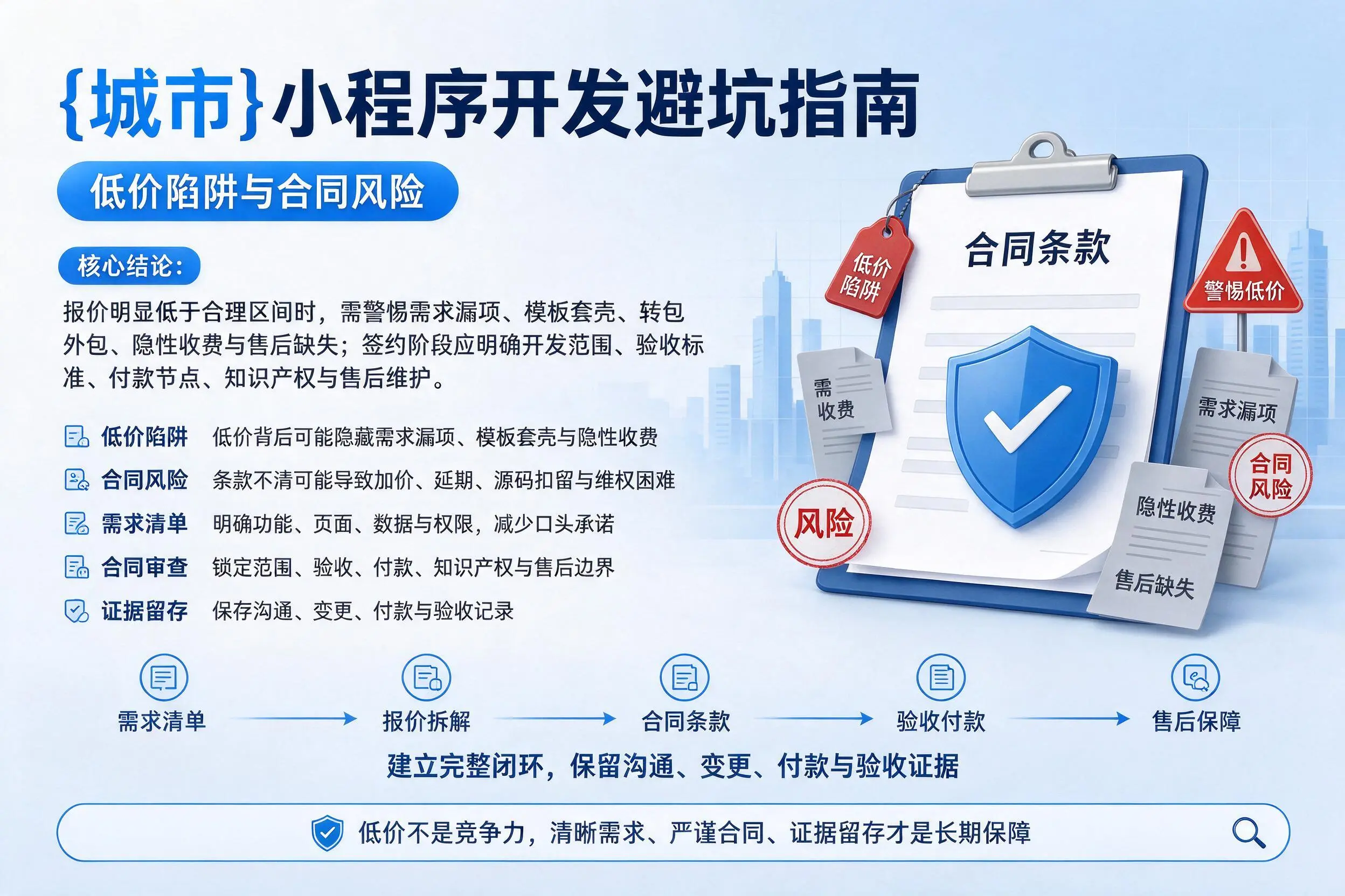 韶关小程序开发避坑指南：低价陷阱与合同风险