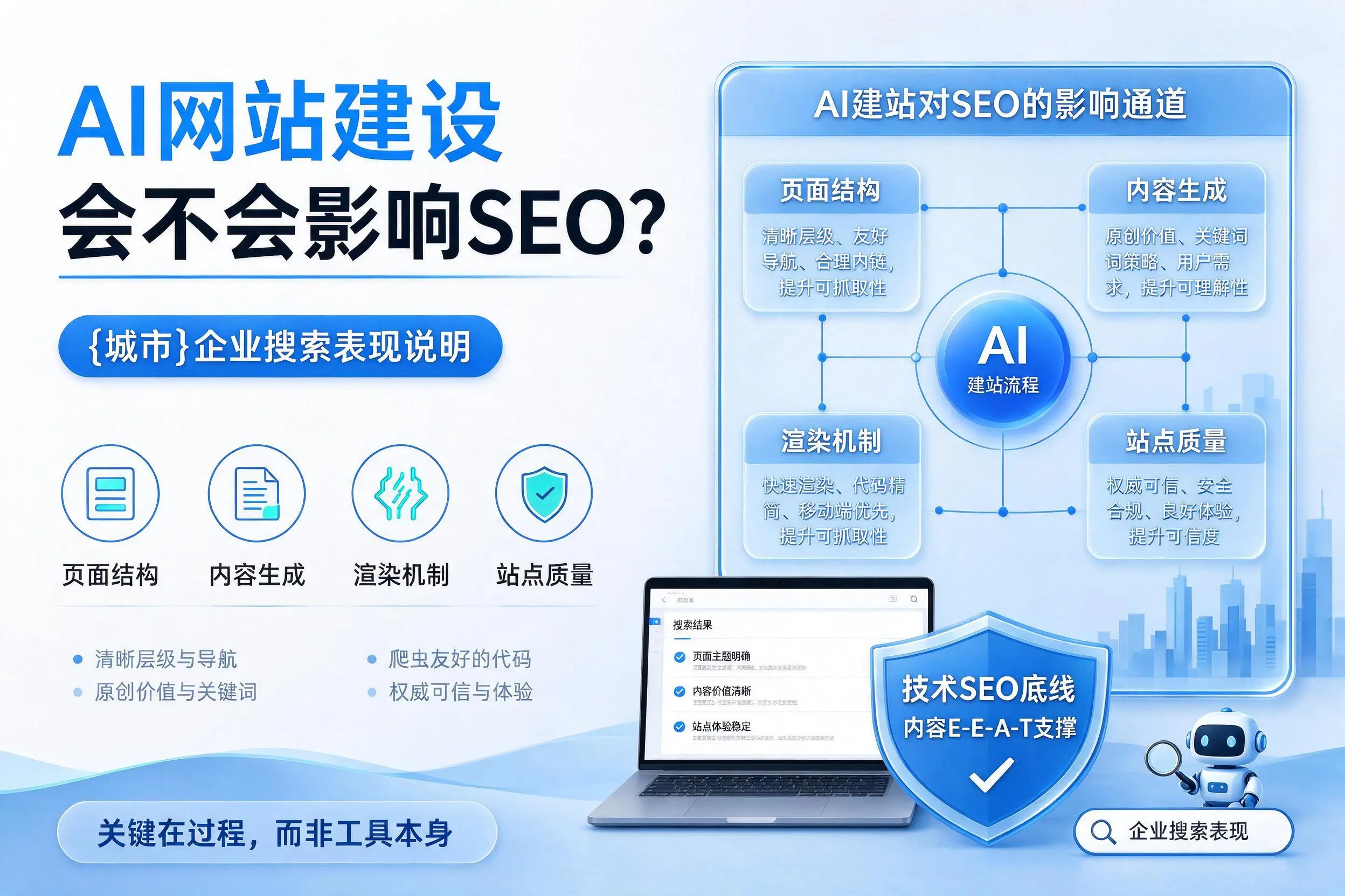 AI网站建设会不会影响SEO?韶关企业搜索表现说明