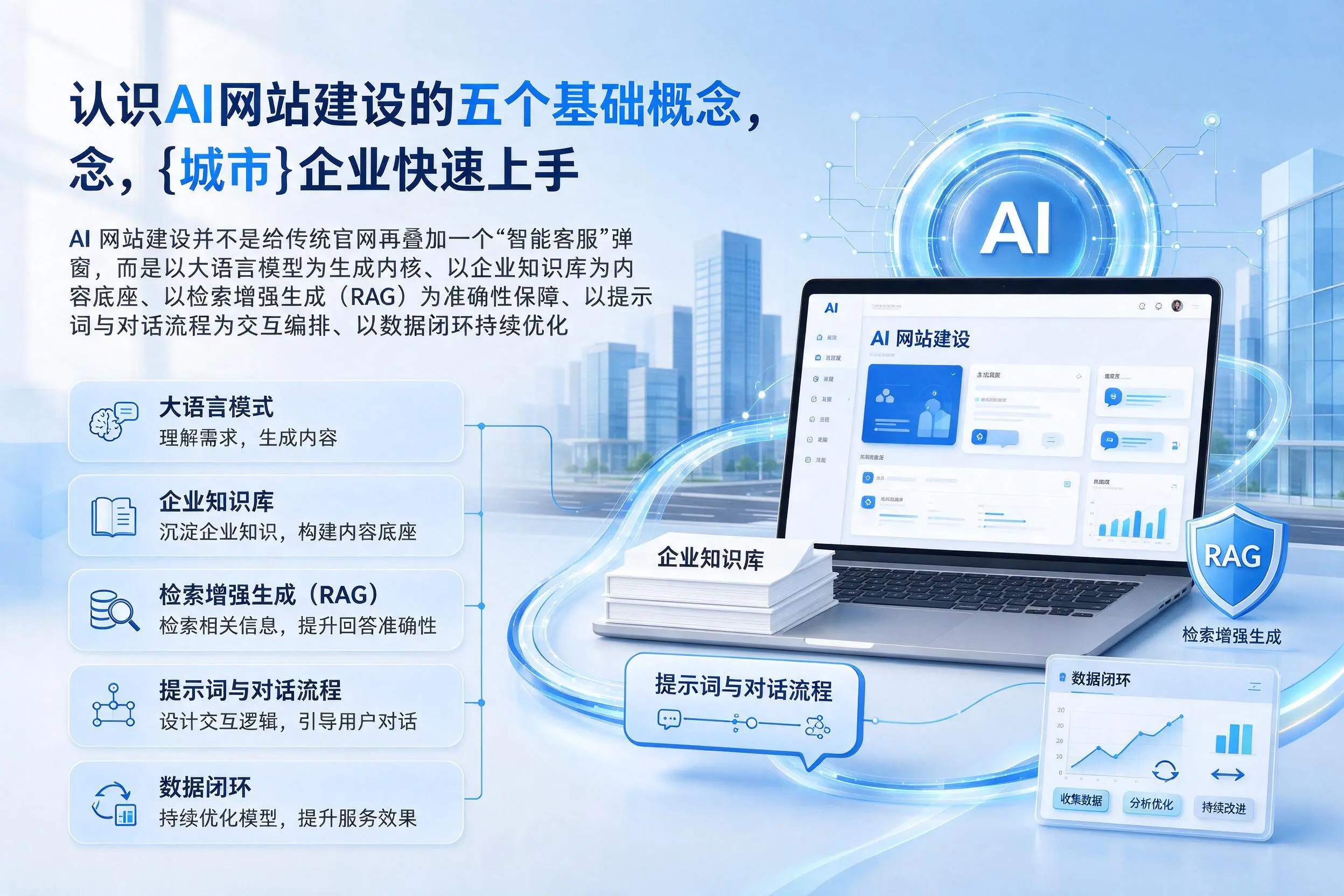 认识AI网站建设的五个基础概念，韶关企业快速上手