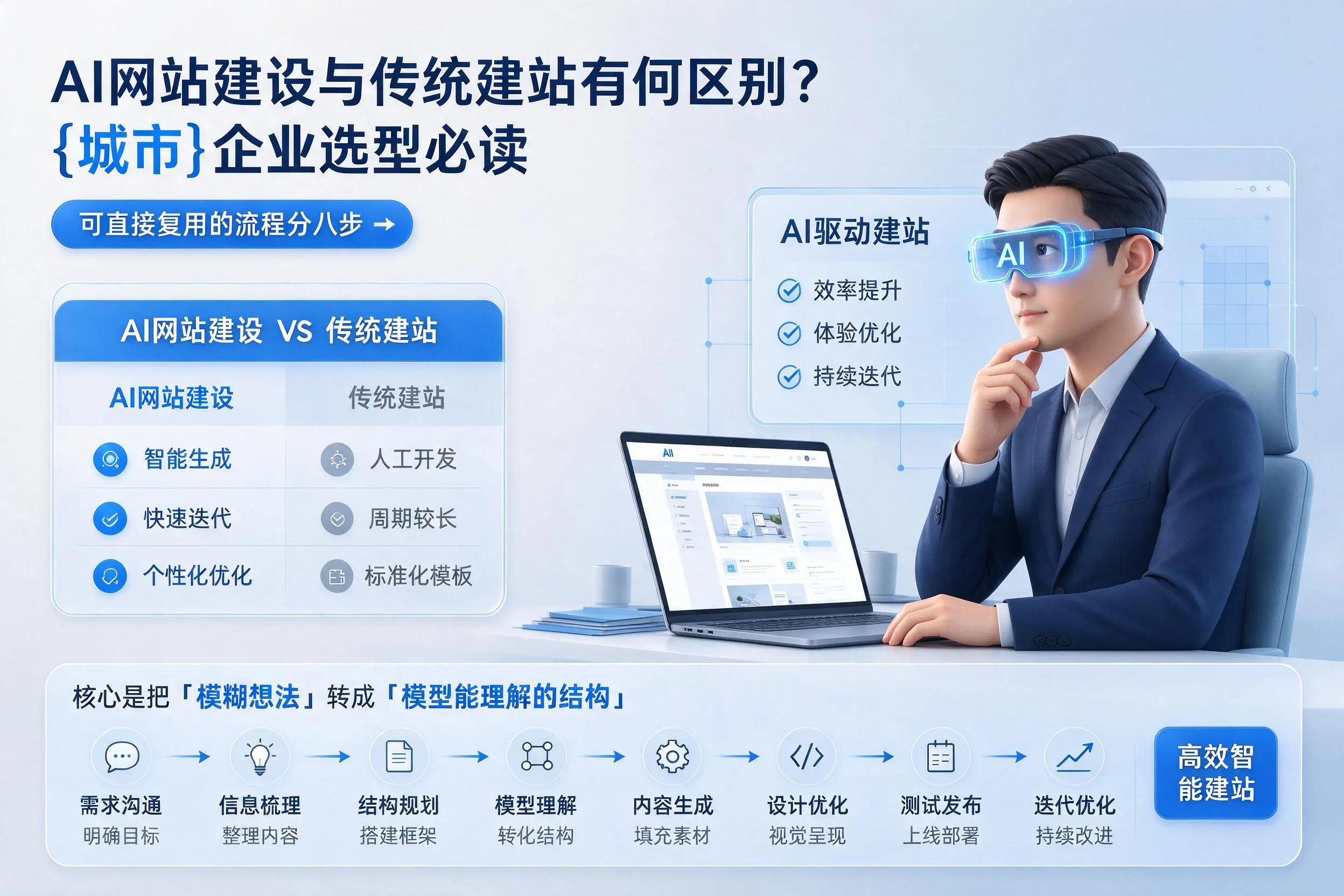 AI网站建设与传统建站有何区别?韶关企业选型必读