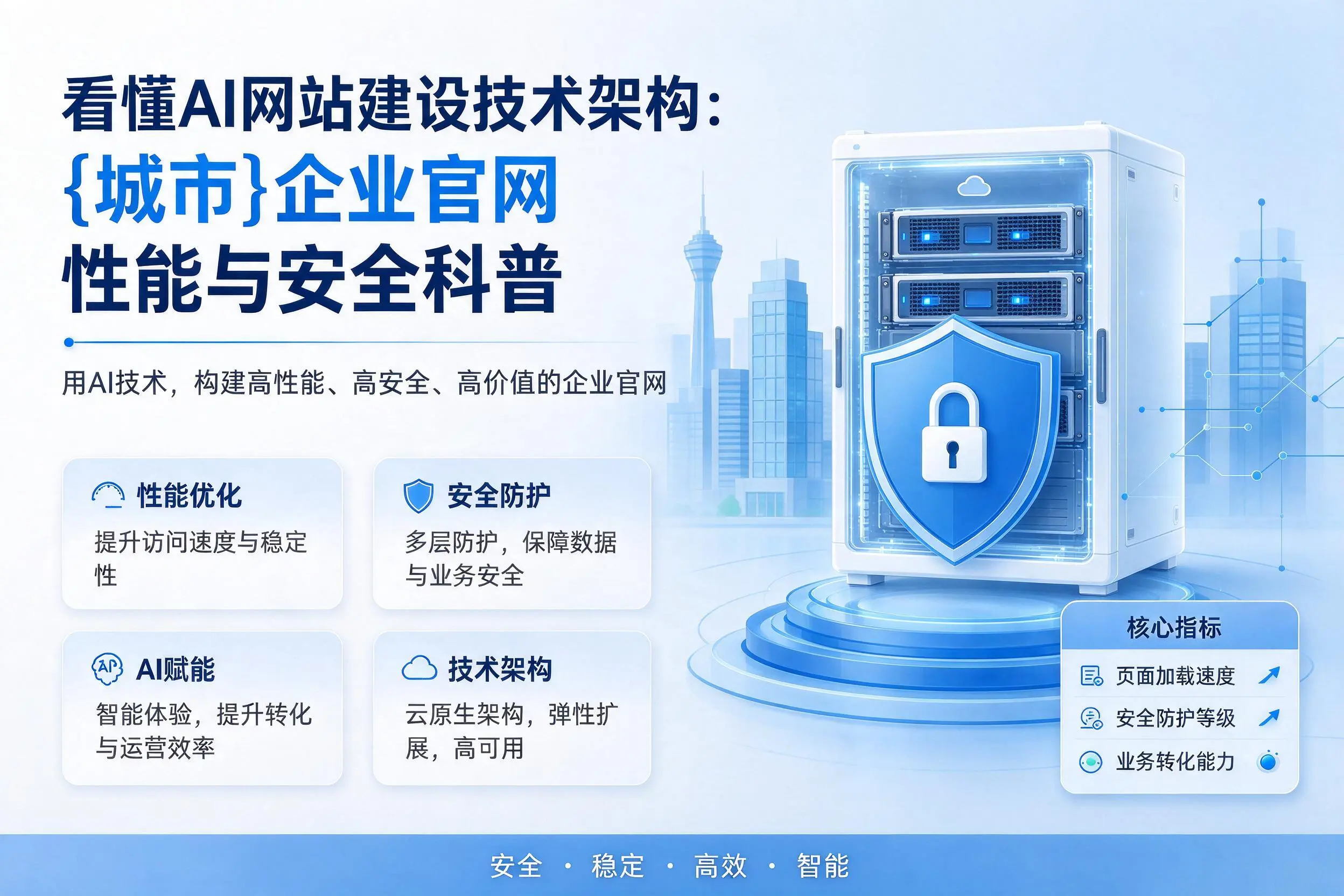 看懂AI网站建设技术架构：韶关企业官网性能与安全科普