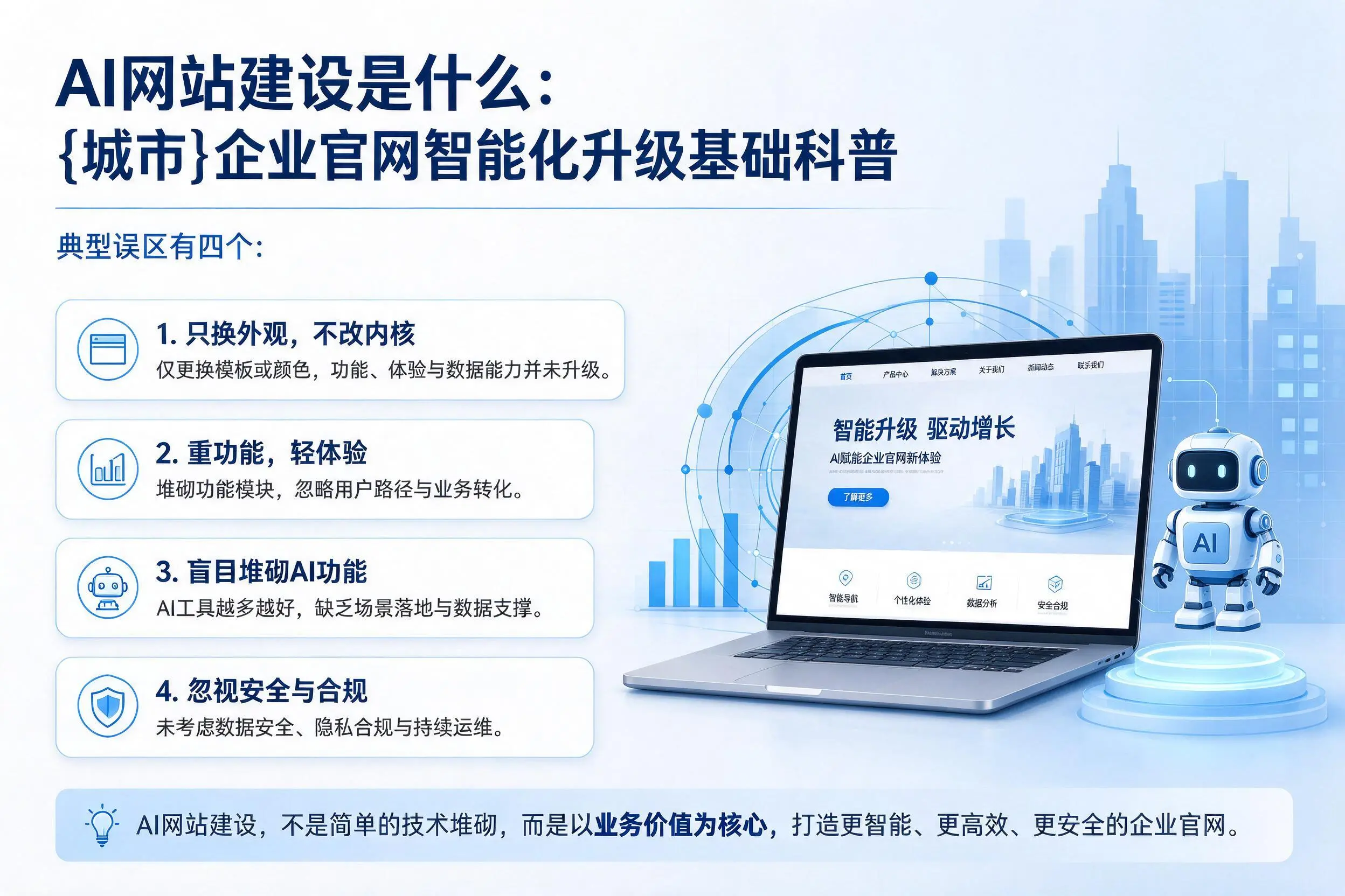 AI网站建设是什么:韶关企业官网智能化升级基础科普
