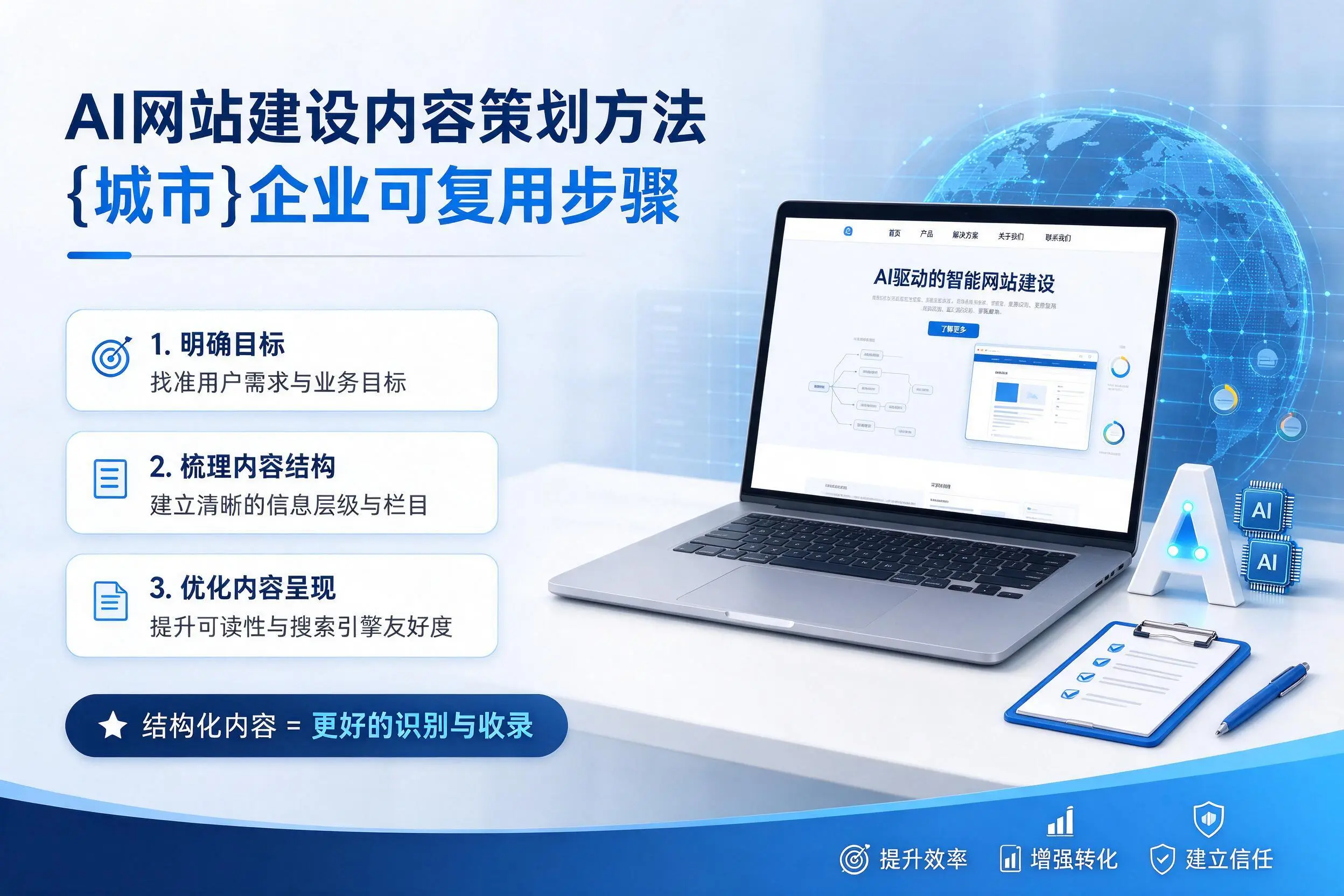 AI网站建设内容策划方法,韶关企业可复用步骤