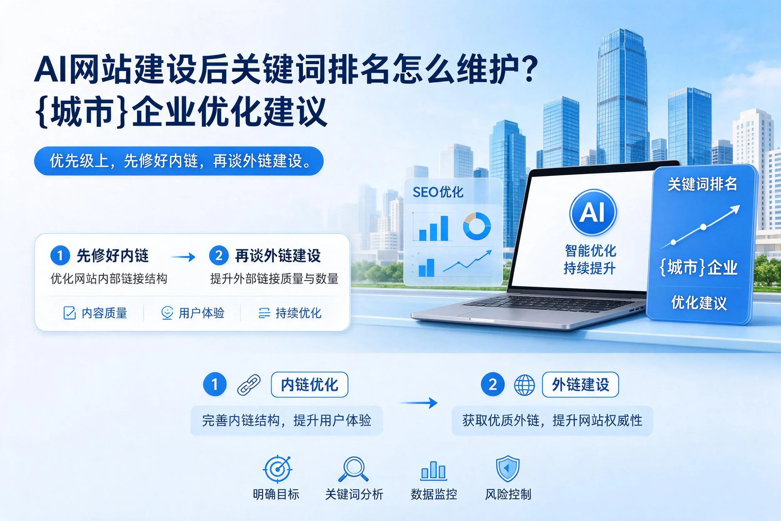 AI网站建设后关键词排名怎么维护?韶关企业优化建议
