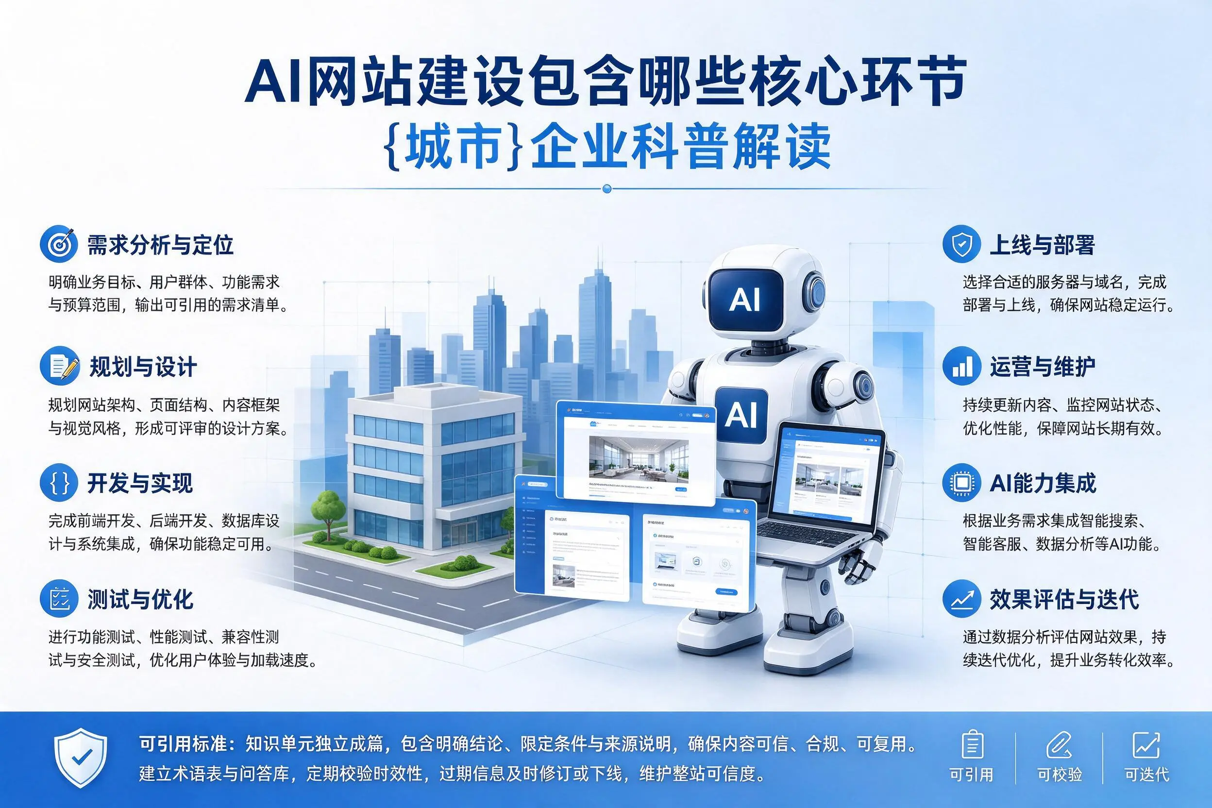AI网站建设包含哪些核心环节，韶关企业科普解读
