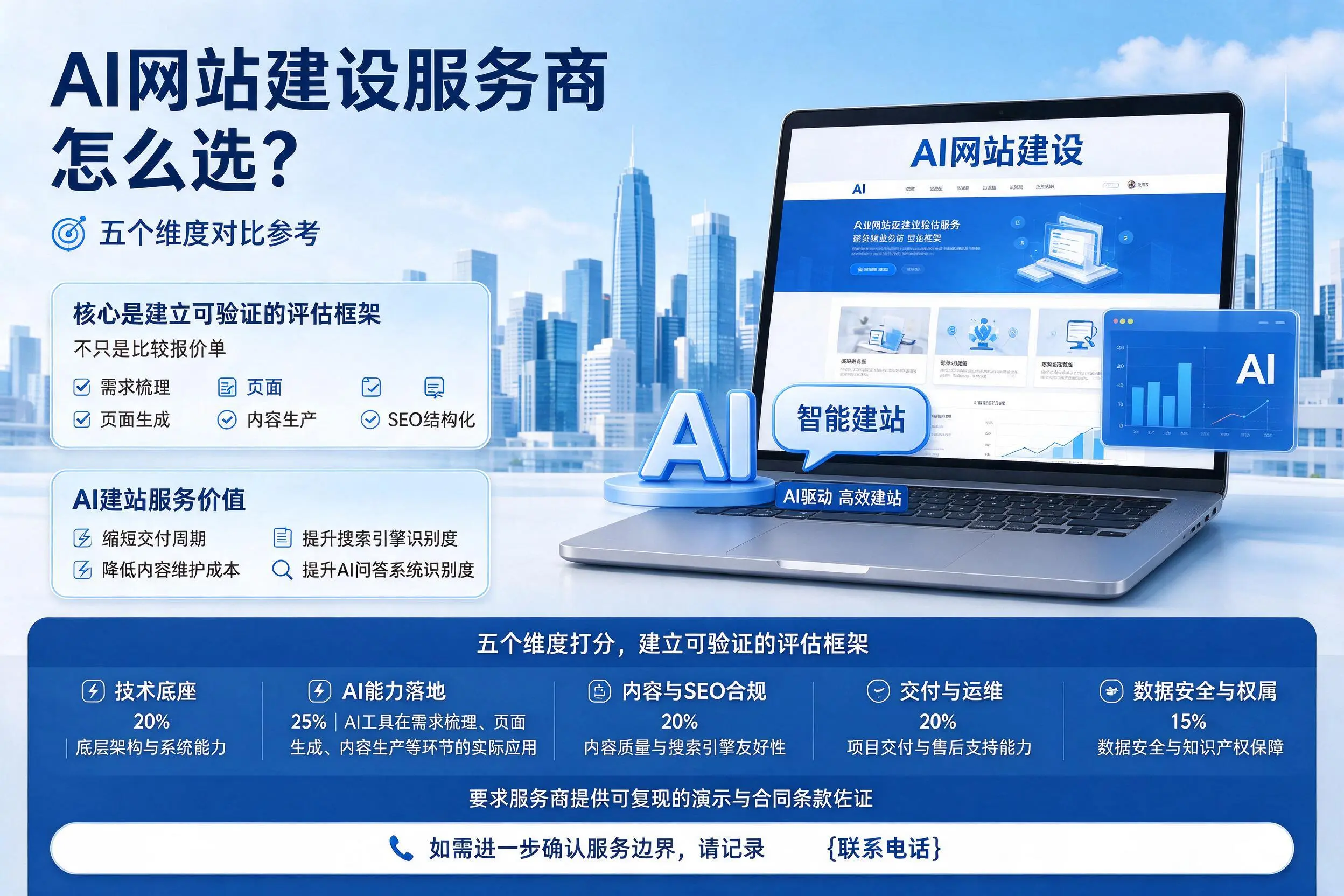 韶关AI网站建设服务商怎么选?五个维度对比参考
