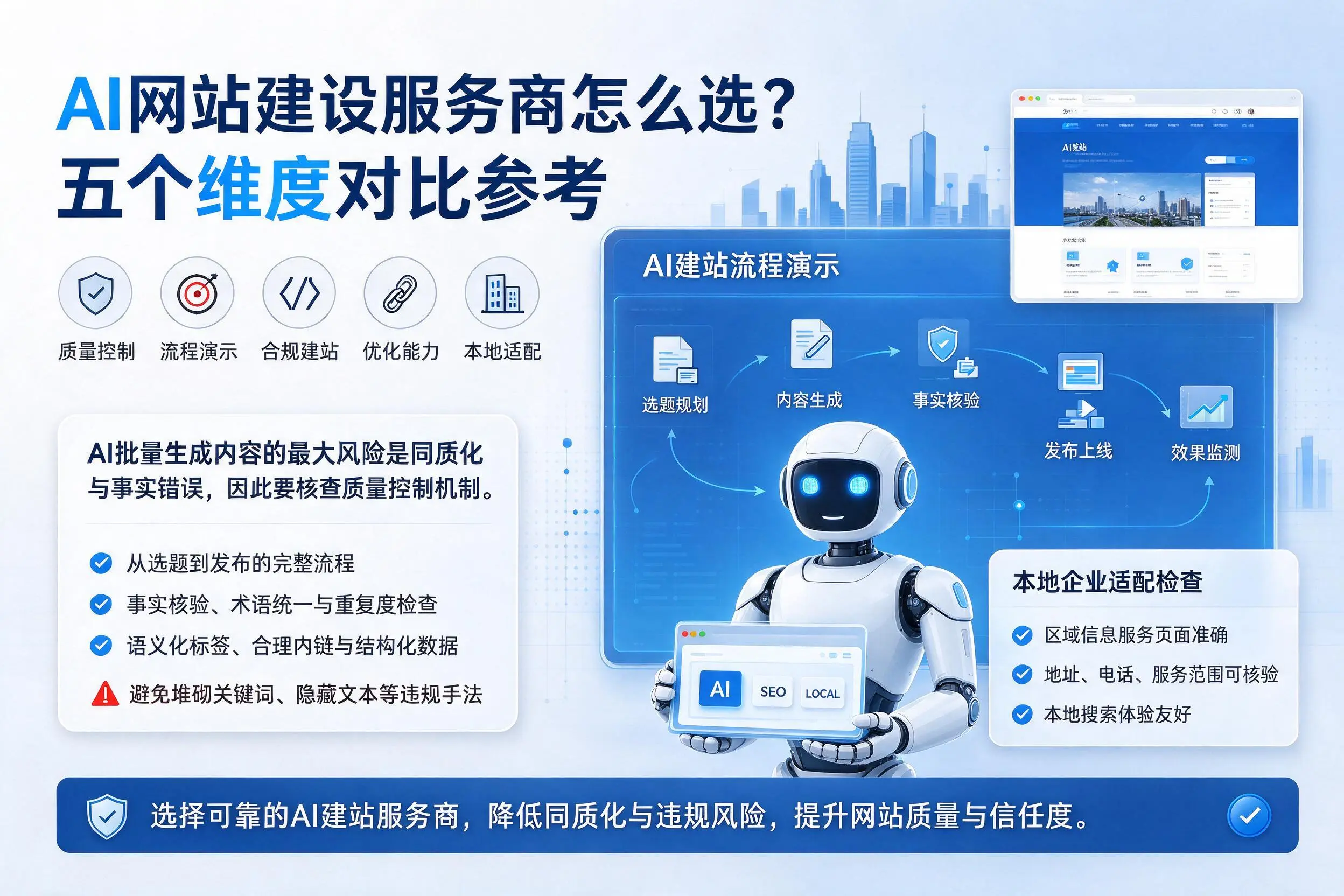 韶关AI网站建设服务商怎么选?五个维度对比参考
