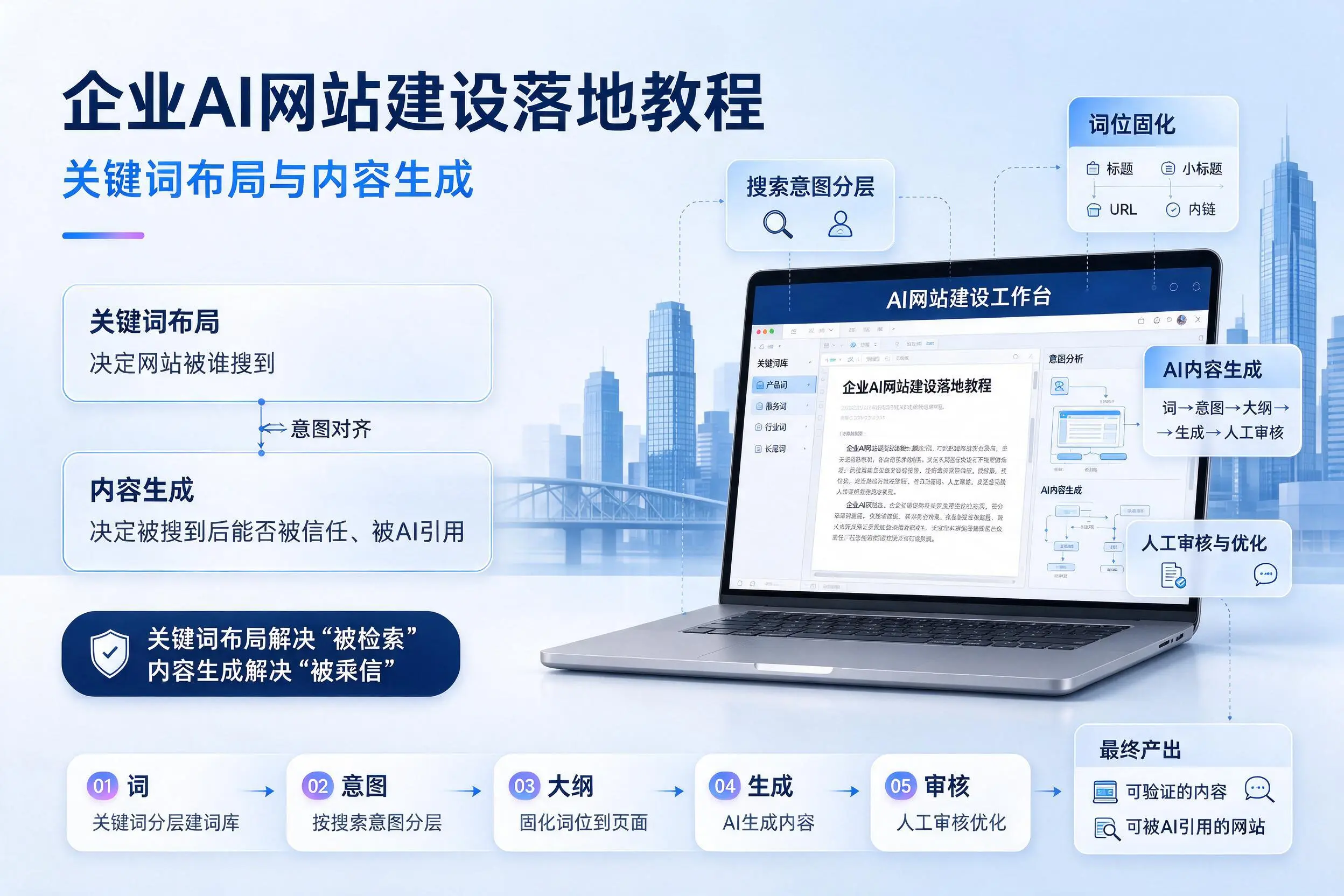 韶关企业AI网站建设落地教程：关键词布局与内容生成
