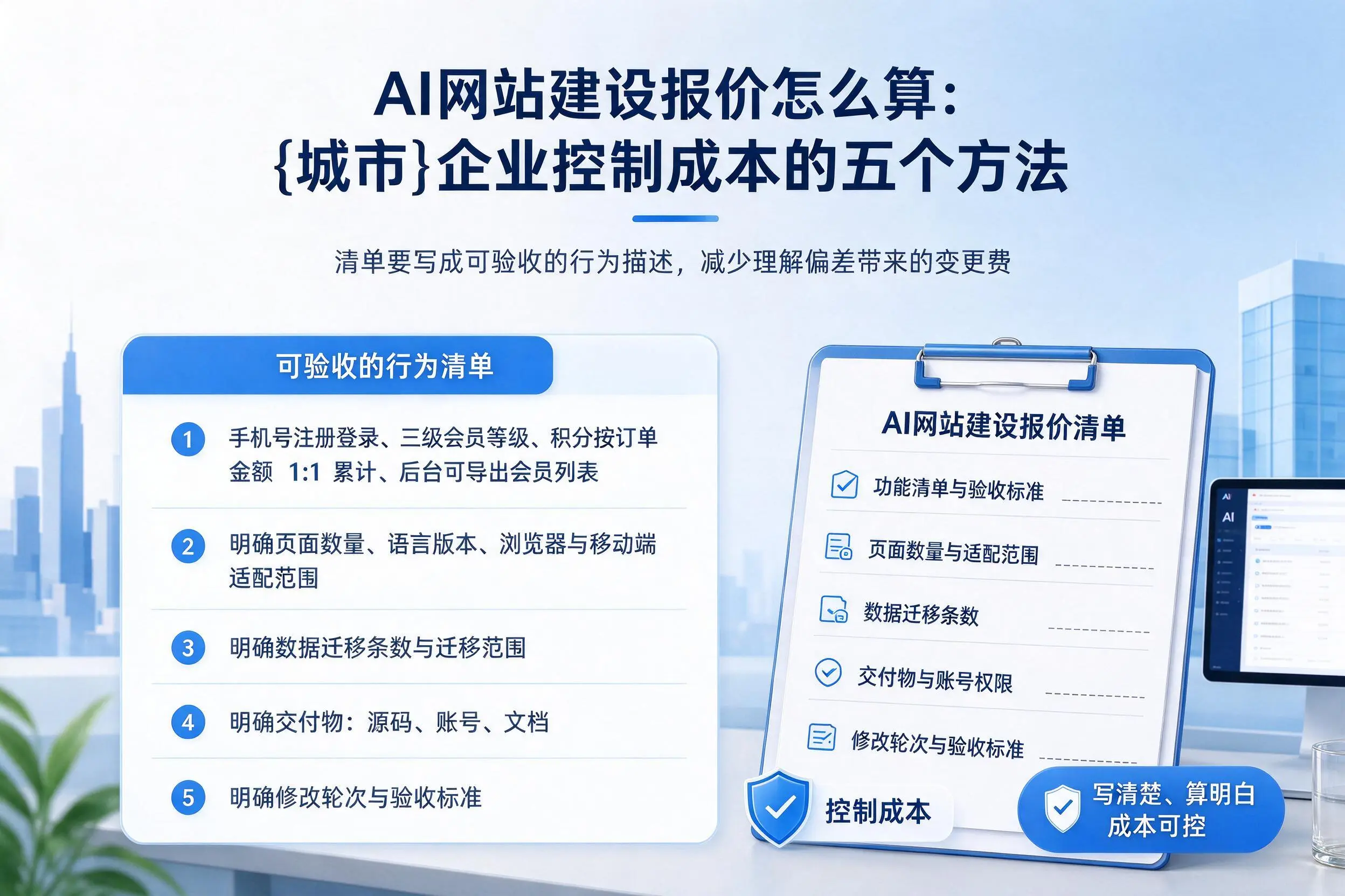 AI网站建设报价怎么算：韶关企业控制成本的五个方法